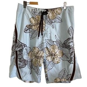 HURLEY men’s blue board shorts swim shorts swim trucks size 36”